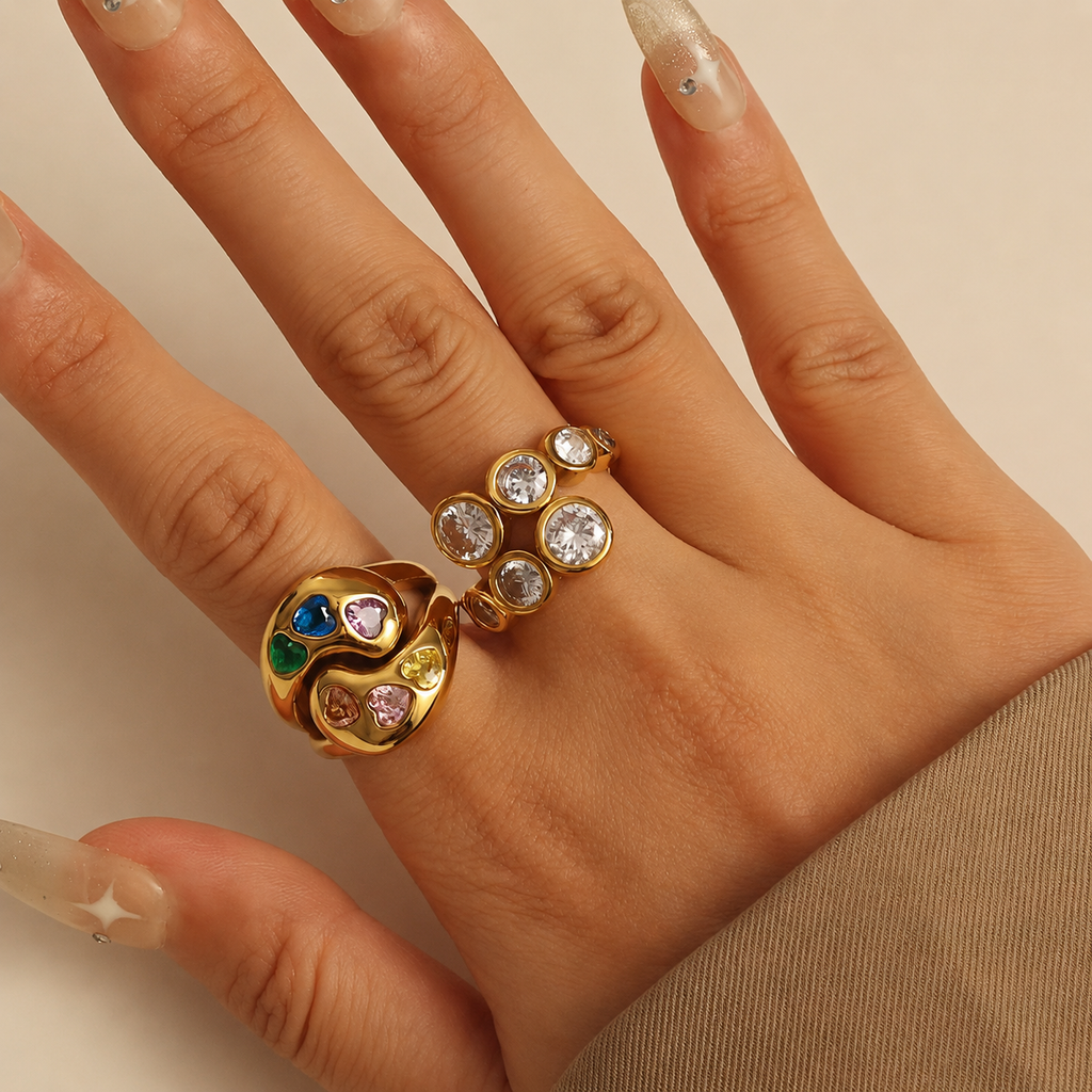 Aura Bezel Wrap Ring