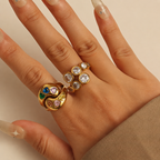 Aura Bezel Wrap Ring