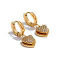 Lumina Layered Heart Hoops