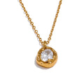 The Solstice Molten CZ Pendant