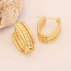Aurelia Woven Luxe Hoops