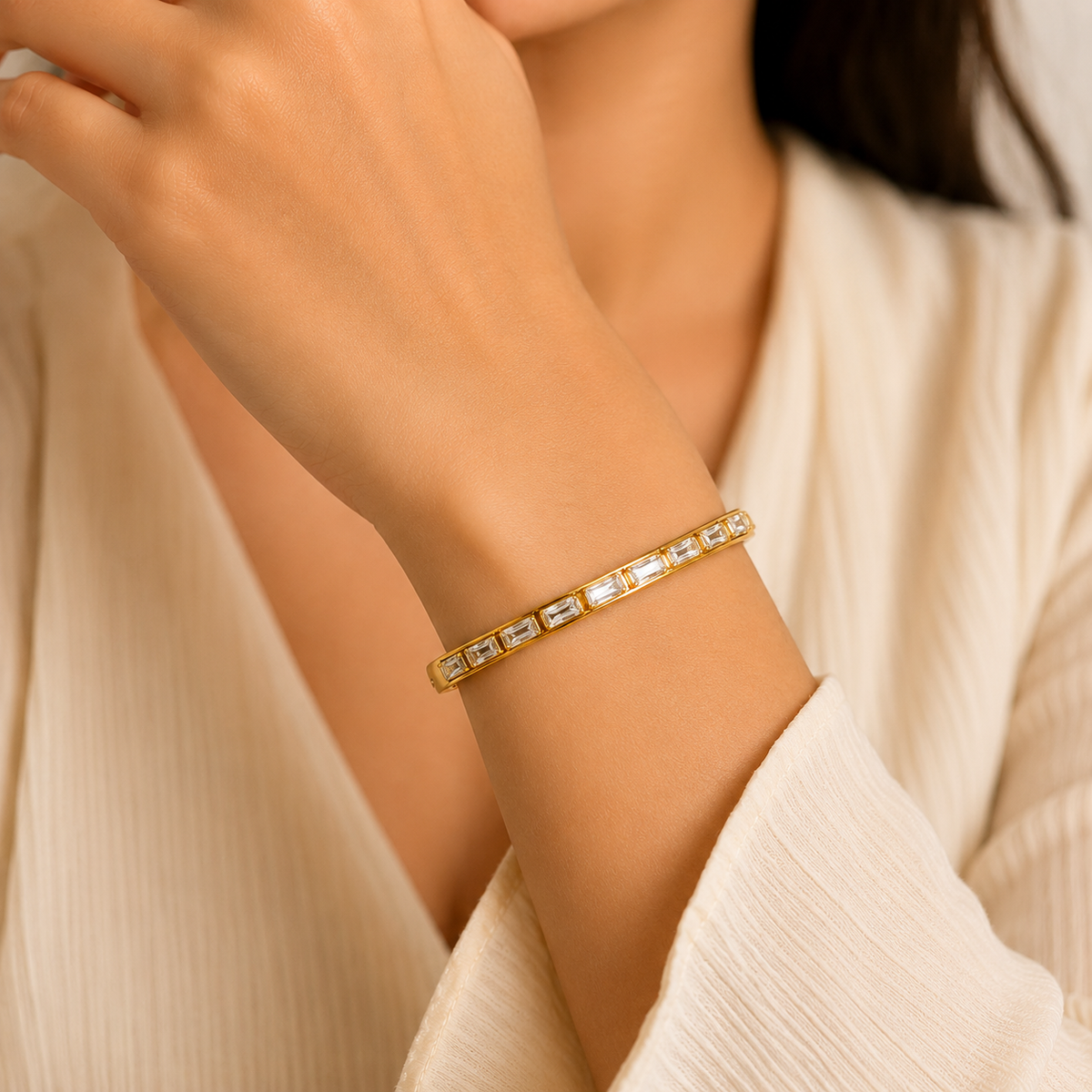 Aurelia Baguette Luxe Bangle