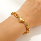 Amora Link Heart Bracele