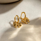 Luxe Bow Drop Hoops