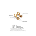 Lumina Layered Heart Hoops