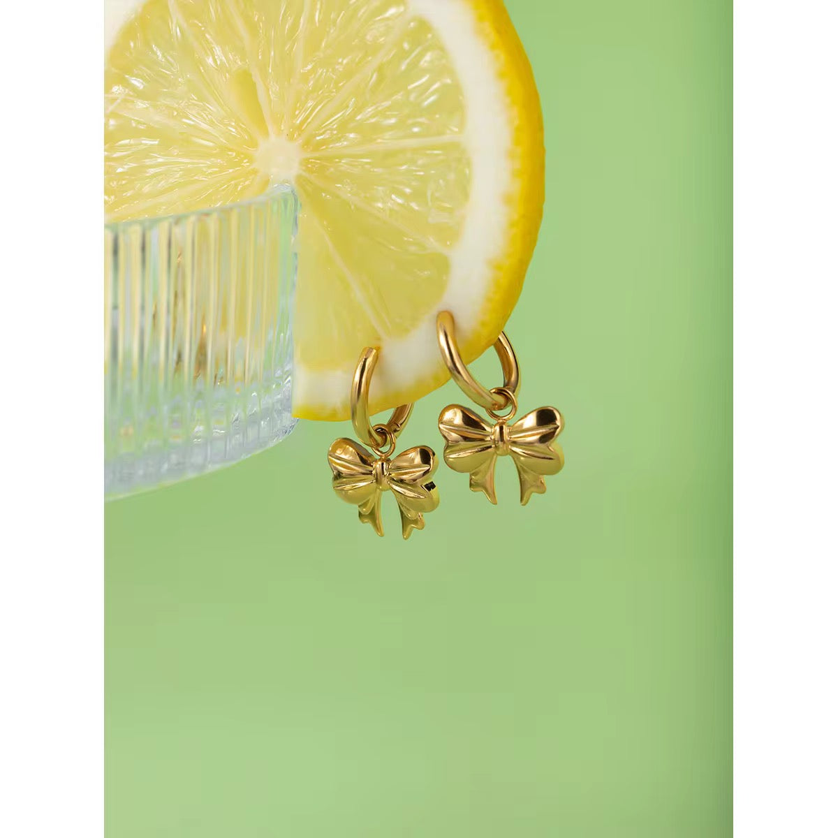 Luxe Bow Drop Hoops