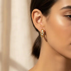Allure CZ Huggie hoops