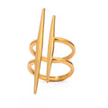 Dual Spike Knuckle Ring