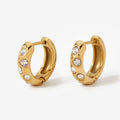 Allure CZ Huggie hoops