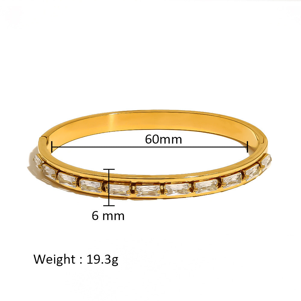 Aurelia Baguette Luxe Bangle