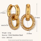 Éclat Halo Huggie Earrings