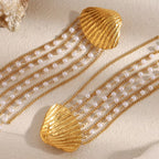 Aurora Pearl Cascade Earrings