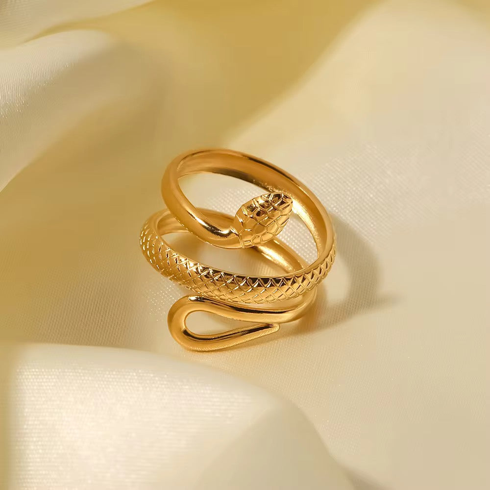 Cleopatra Serpent Wrap Ring