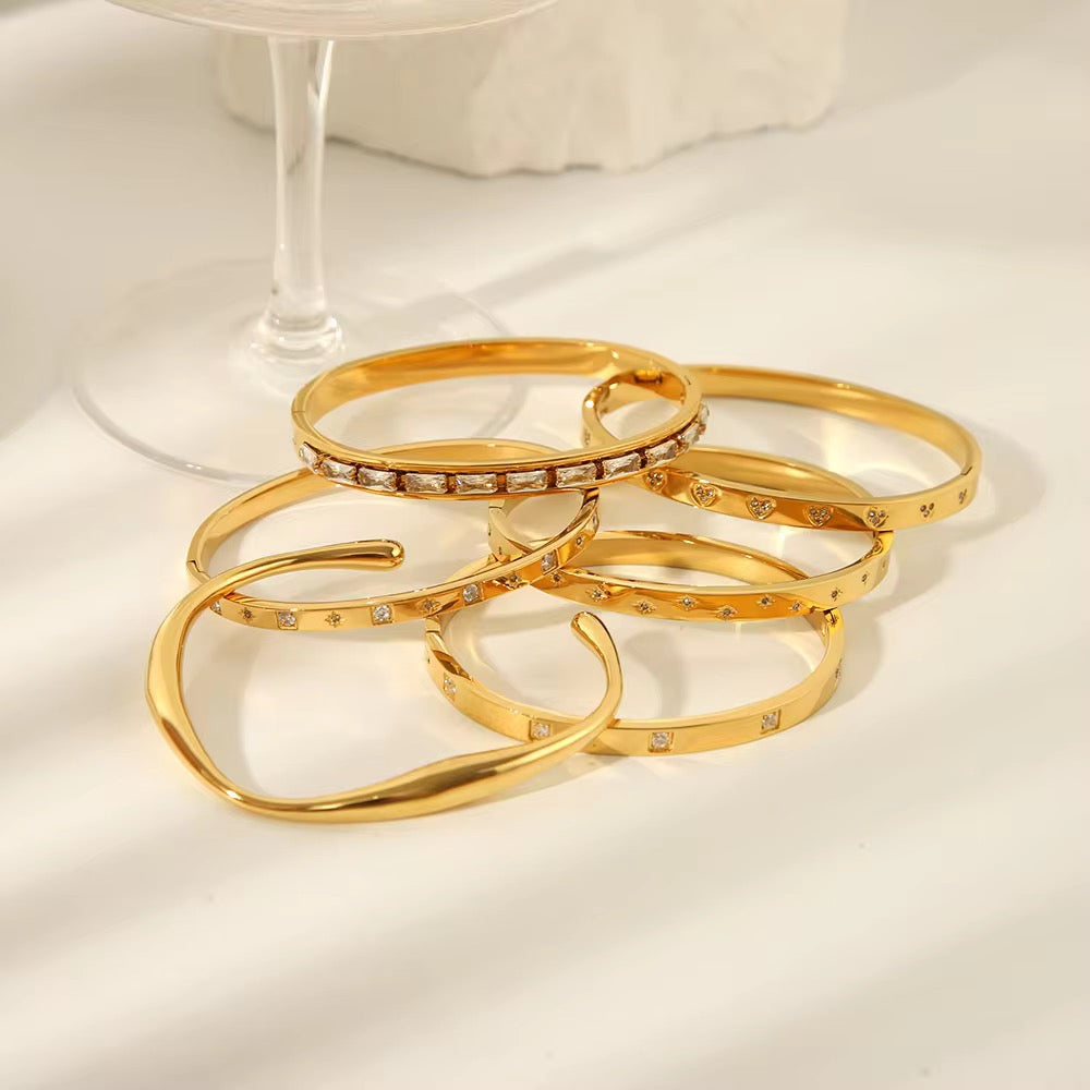 Aurelia Baguette Luxe Bangle