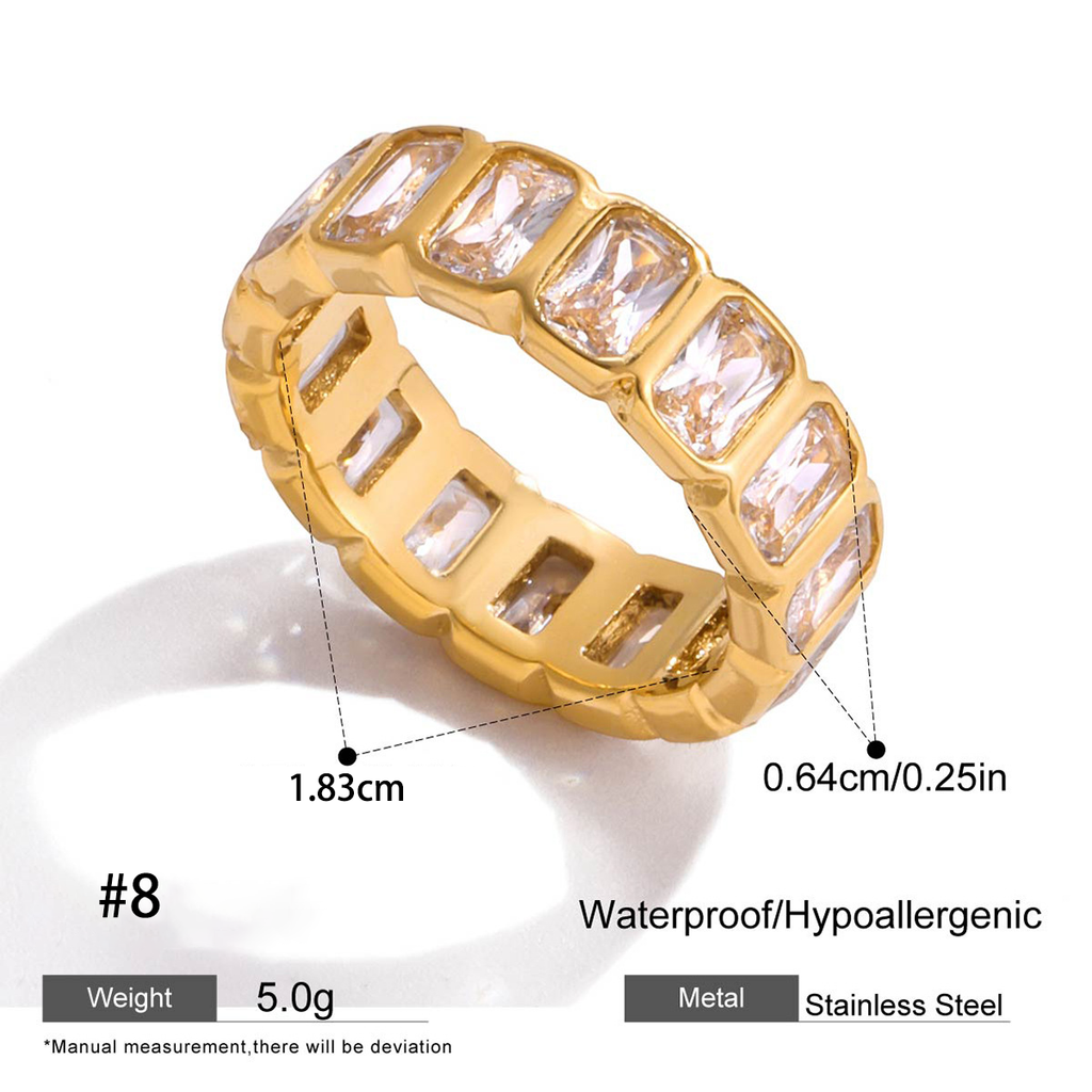 Radiant Baguette Eternity Ring