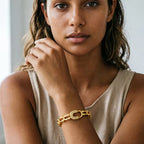 Aurevia Crystal Link Bangle