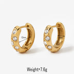 Allure CZ Huggie hoops