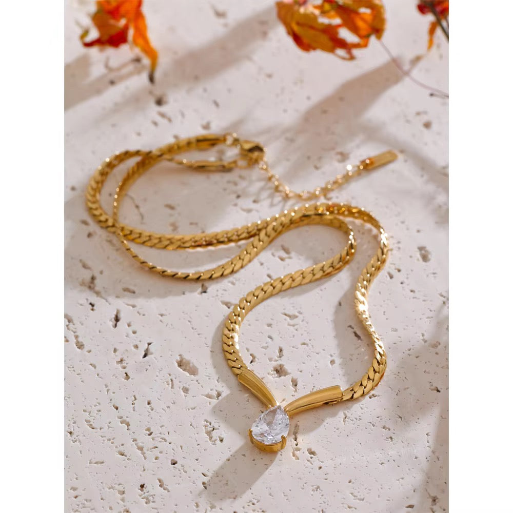Luminary Teardrop Flat-Link Collar