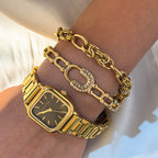 Aurevia Crystal Link Bangle
