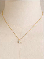 Lumina CZ Solitaire Necklace