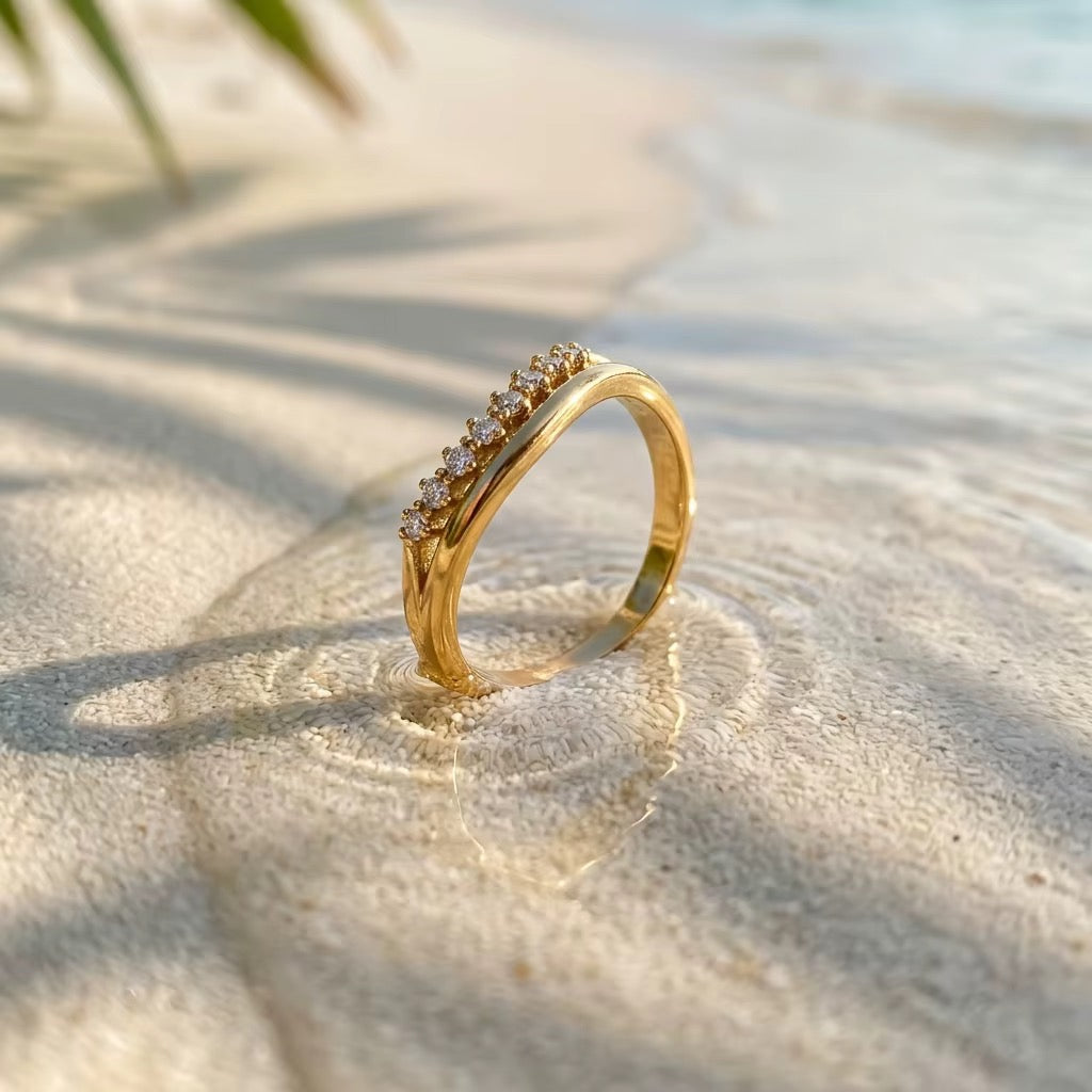 Celeste crown ring