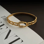 Aurevia Crystal Link Bangle