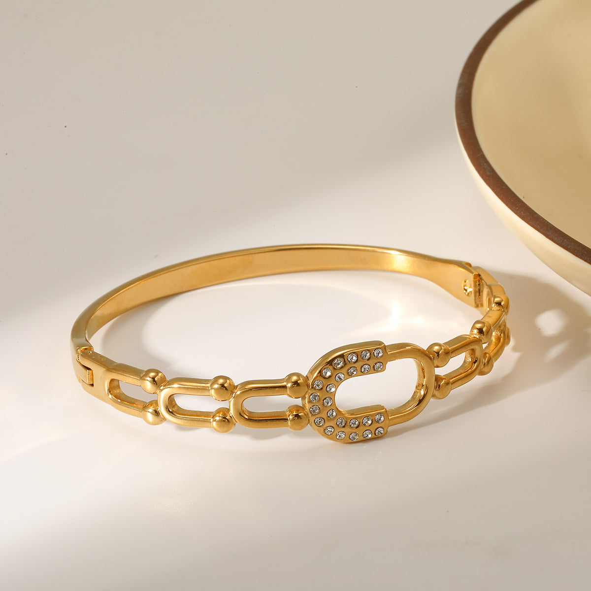 Aurevia Crystal Link Bangle