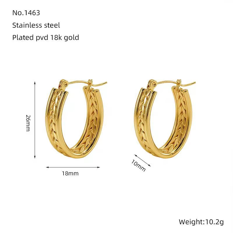 Aurelia Woven Luxe Hoops