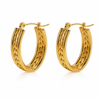 Aurelia Woven Luxe Hoops