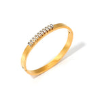 The Emerald Baguette Bangle
