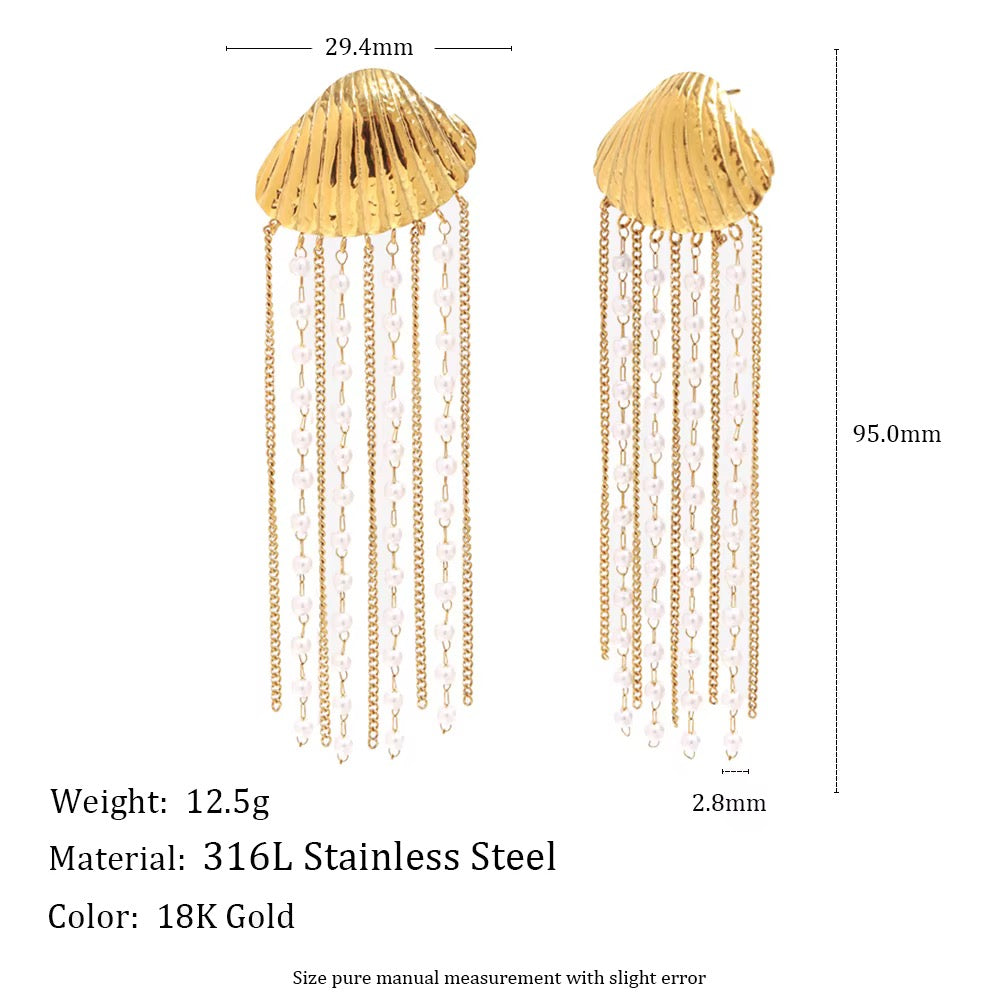 Aurora Pearl Cascade Earrings