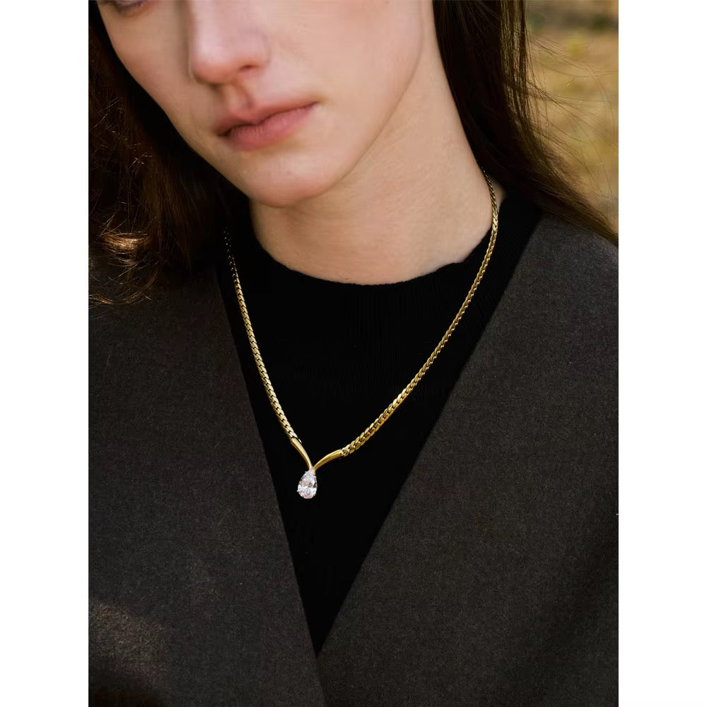 Luminary Teardrop Flat-Link Collar