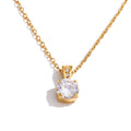 Lumina CZ Solitaire Necklace