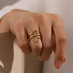 Cleopatra Serpent Wrap Ring