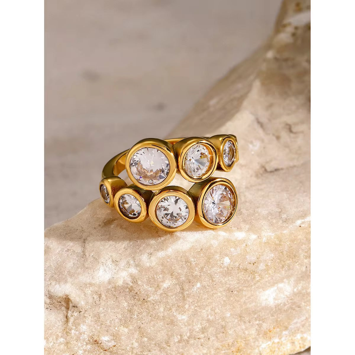Aura Bezel Wrap Ring
