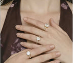 Classic Round Solitaire Pavé Ring