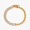 Éclat Gold Crystal Link Bracelet ✨