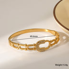 Aurevia Crystal Link Bangle