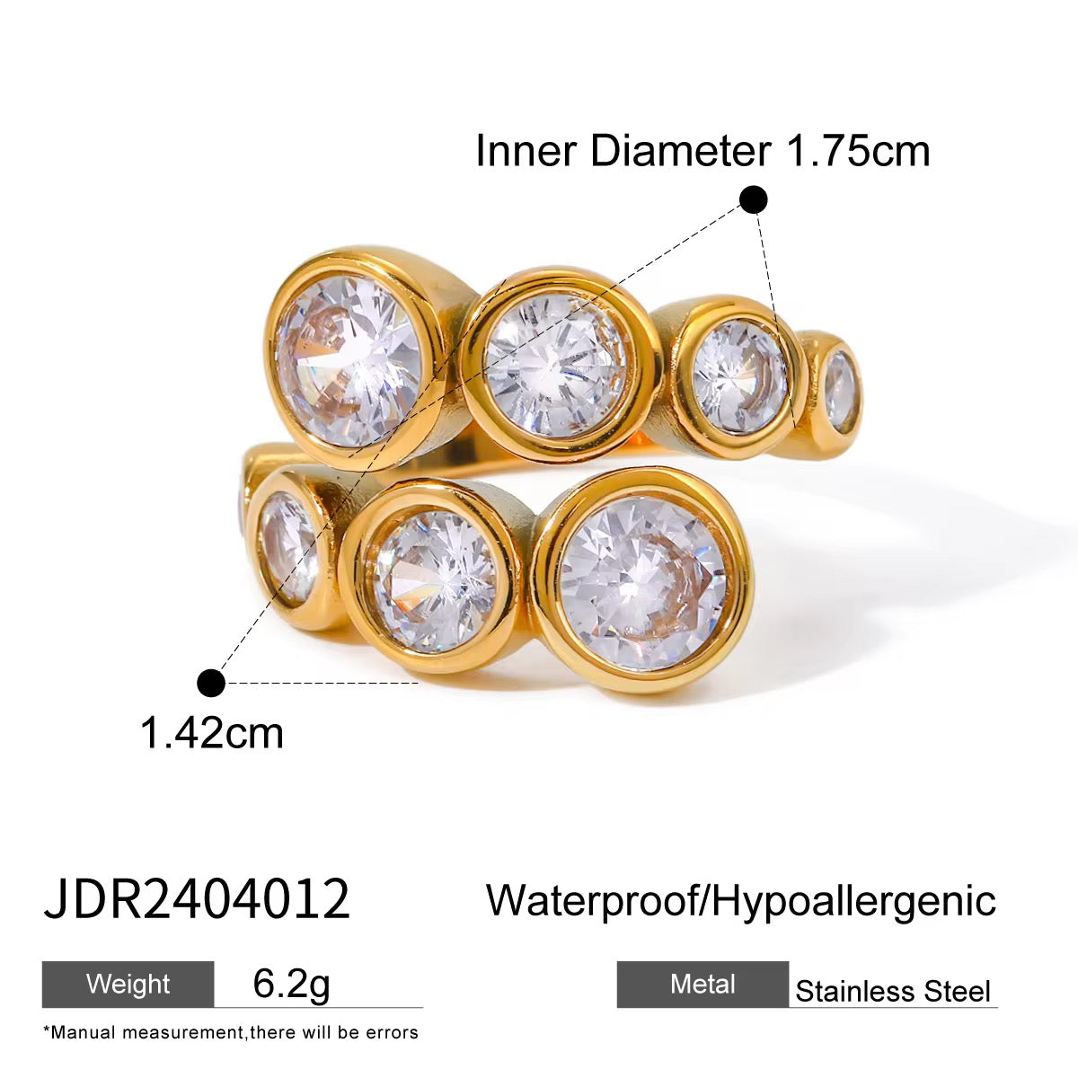 Aura Bezel Wrap Ring