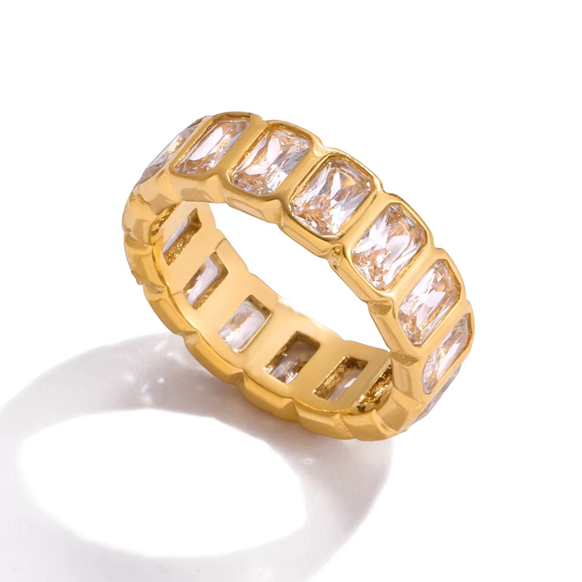 Radiant Baguette Eternity Ring