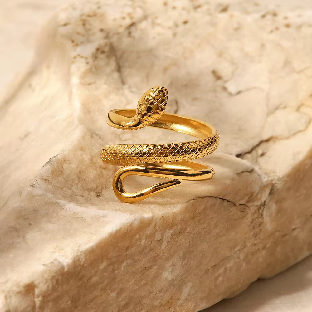 Cleopatra Serpent Wrap Ring