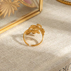 Twin Flora Dual Daisy Wrap Ring